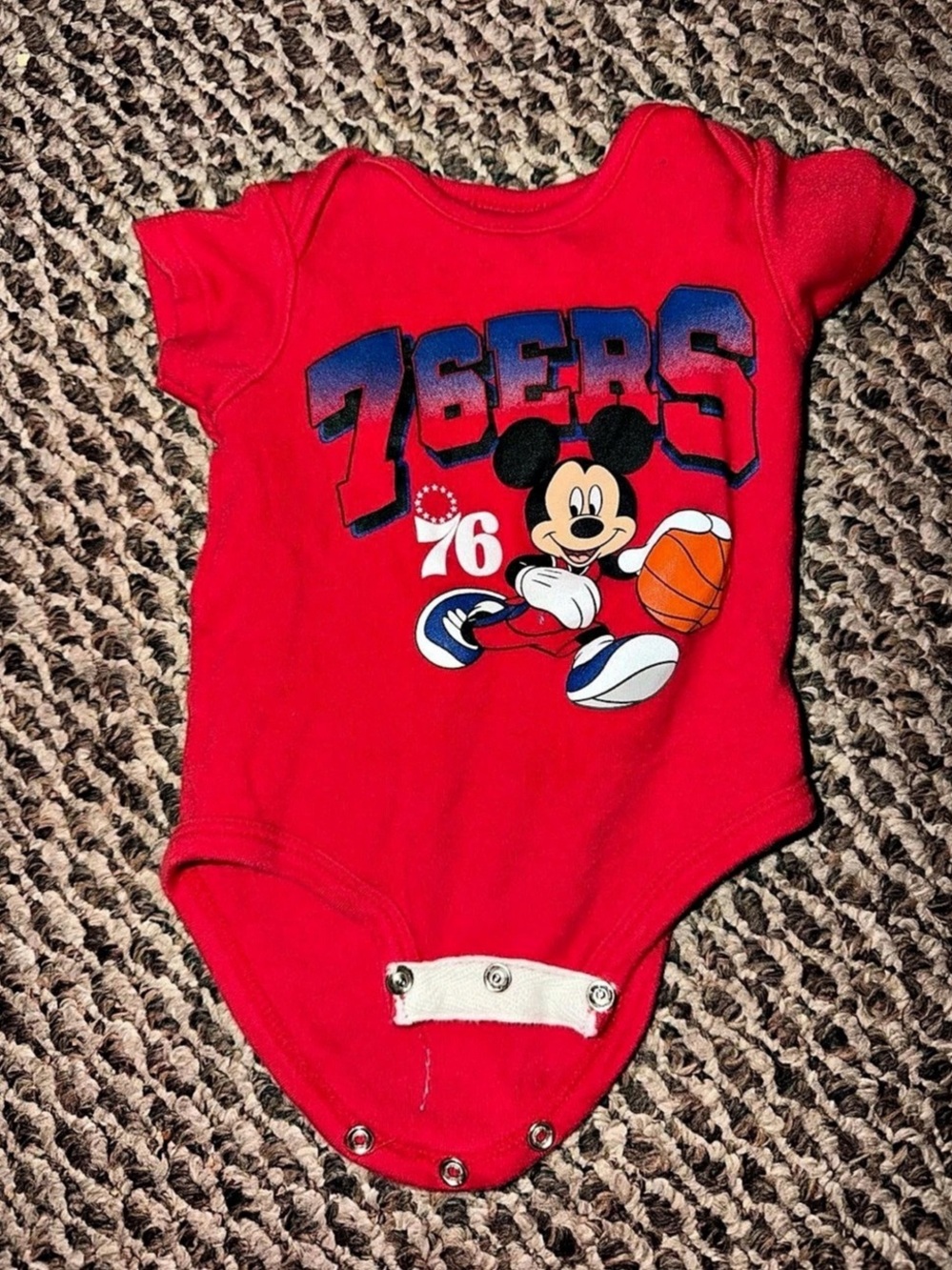 Disney NBA Philadelphia 76ers Mickey Mouse Bodysuit 0-3M